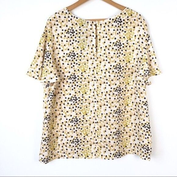 NWT Polka Dot Ruffle Sleeve Blouse - Picture 4 of 7